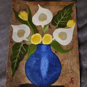 Handpainted Mexican Flower Painting Wall Decoration Style Home Decor